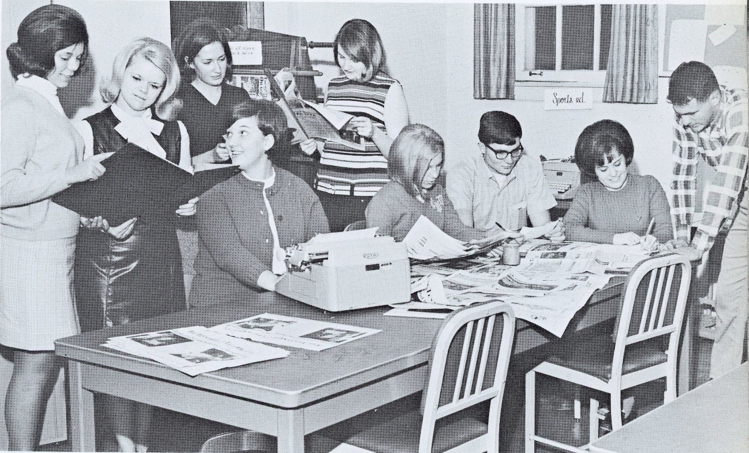 The Oracle staff in 1969