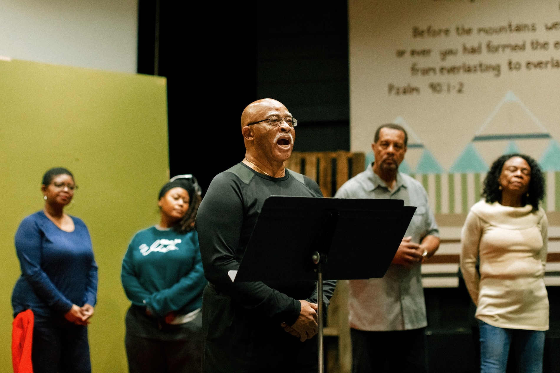 Performers at the spoken word event