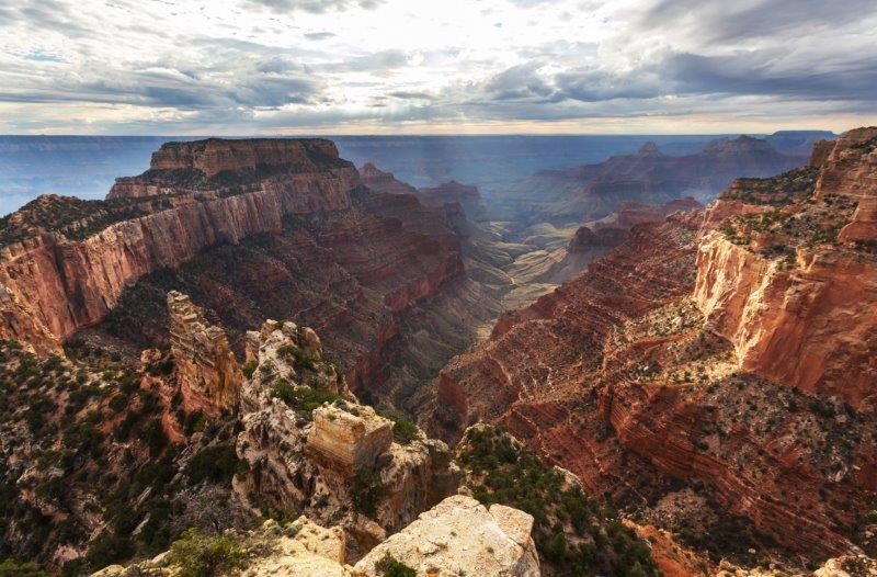 Aerial view of the Grand Canyon