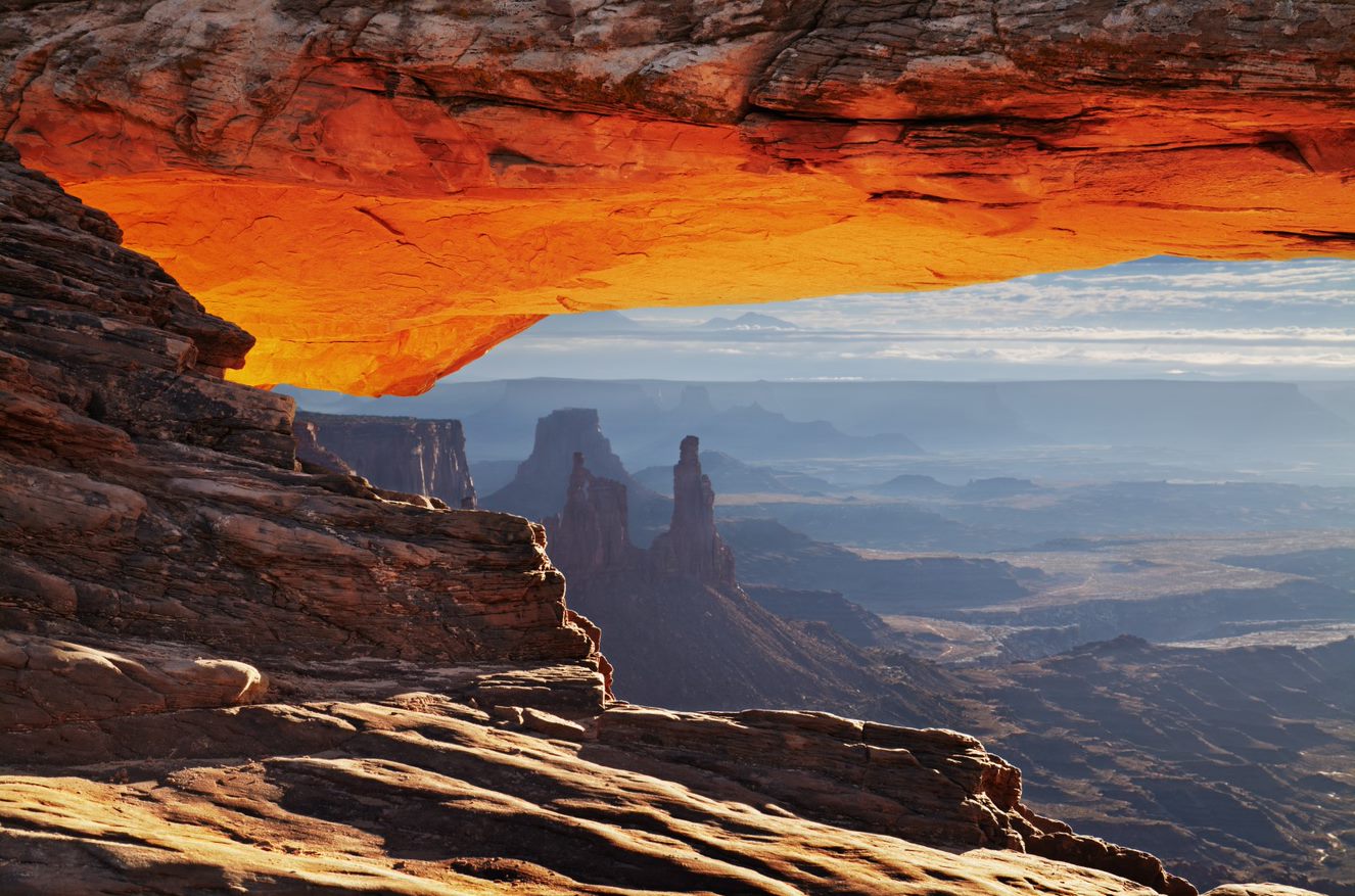 A photo of a vista at Arches National Park