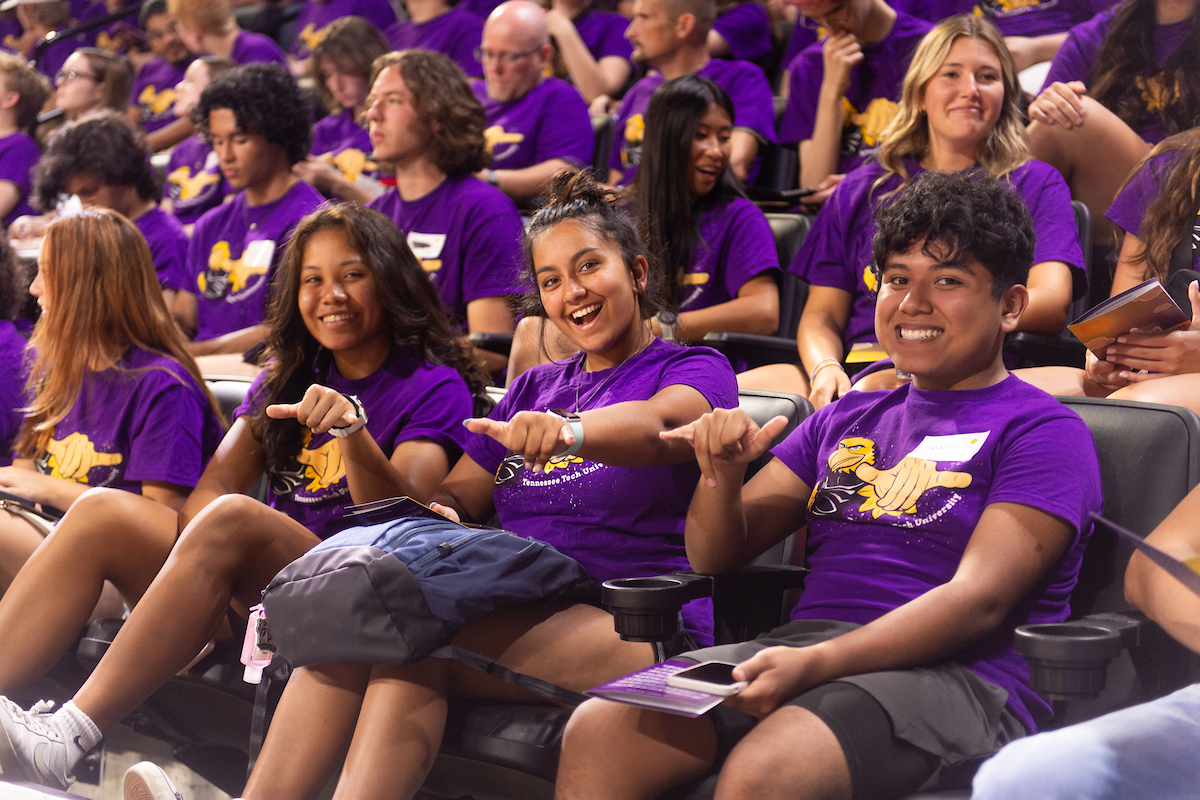 students at convocation