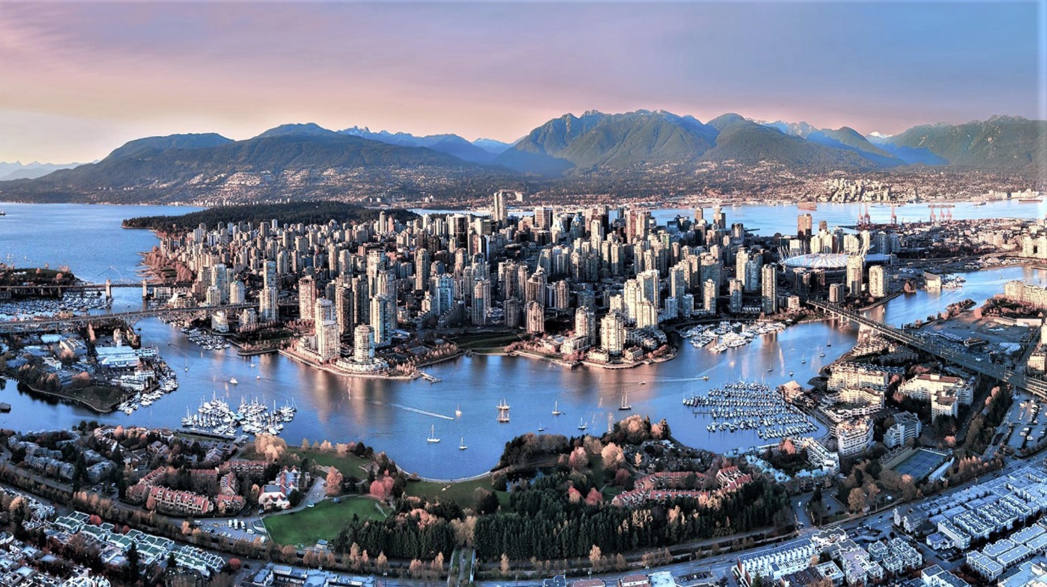 Vancouver aerial shot