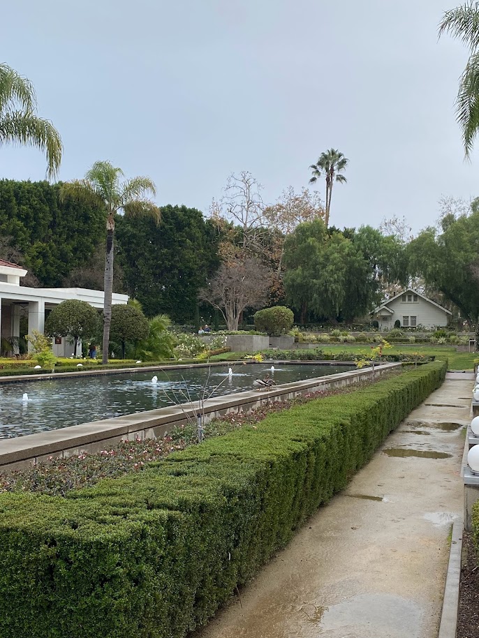 The gardens at the Nixon Library