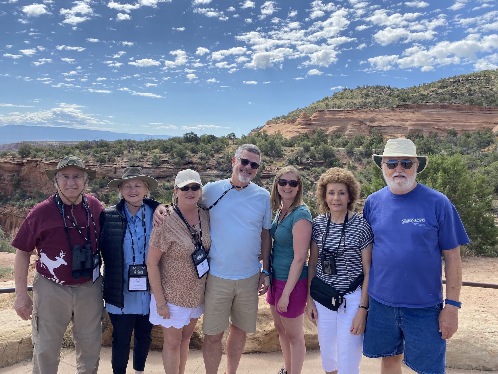 Several alumni at Canyonlands